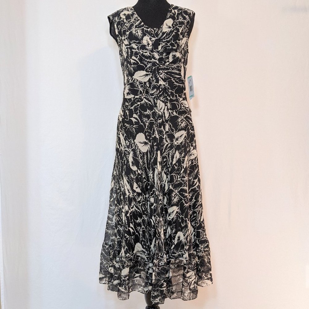 NWT! Jones New York 100% Silk Long  Maxi Dress